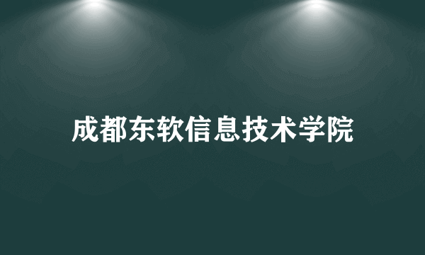 成都东软信息技术学院