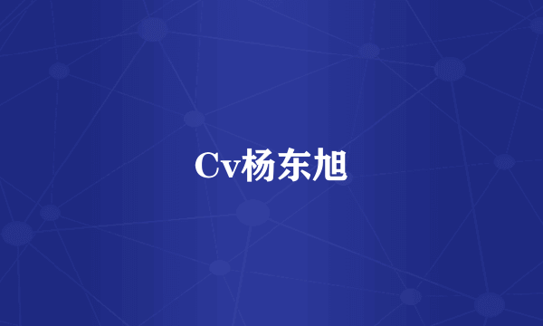 Cv杨东旭