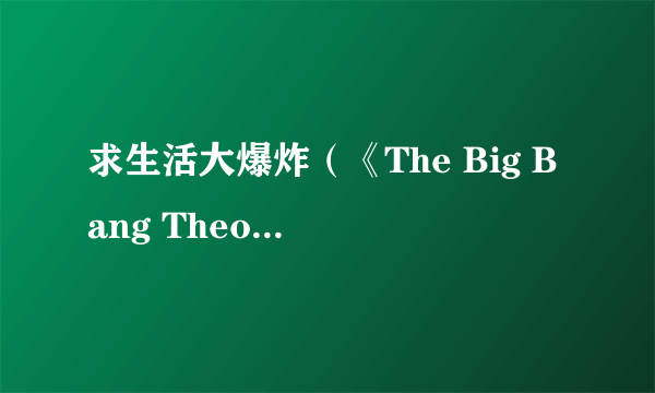 求生活大爆炸（《The Big Bang Theory》）第二季资源啊~要mkv格式的哈，最好能打包下载...