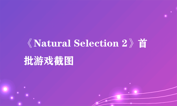 《Natural Selection 2》首批游戏截图