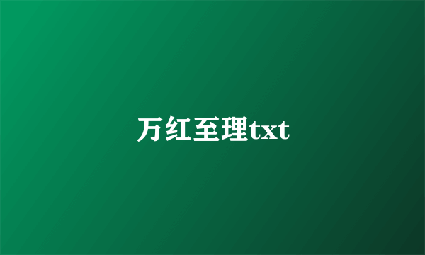 万红至理txt