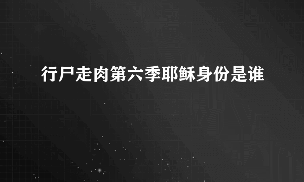 行尸走肉第六季耶稣身份是谁