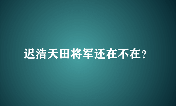 迟浩天田将军还在不在？