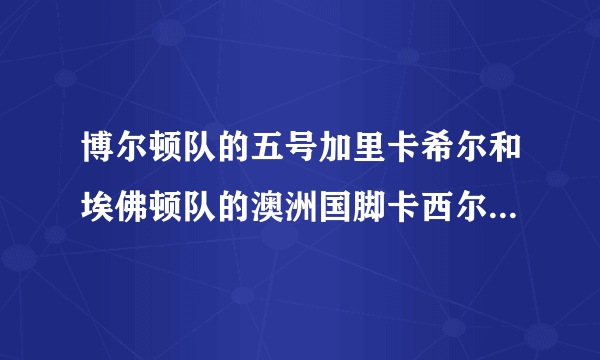 博尔顿队的五号加里卡希尔和埃佛顿队的澳洲国脚卡西尔是兄弟吗？