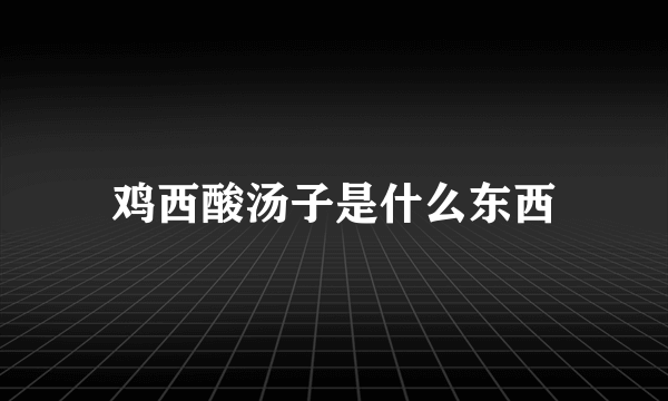 鸡西酸汤子是什么东西