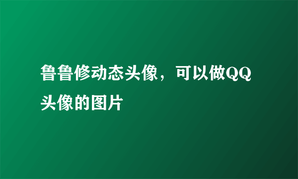 鲁鲁修动态头像，可以做QQ头像的图片