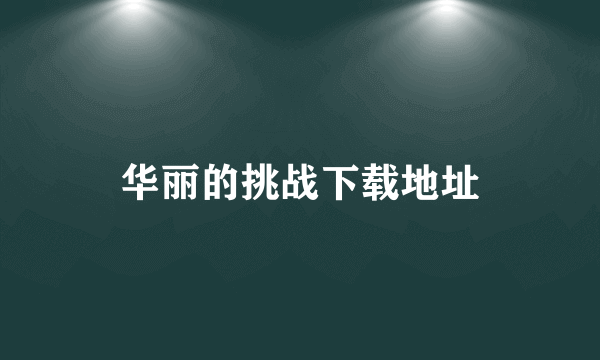 华丽的挑战下载地址