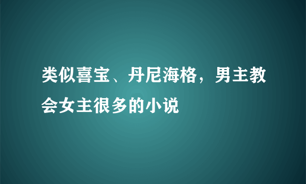 类似喜宝、丹尼海格，男主教会女主很多的小说