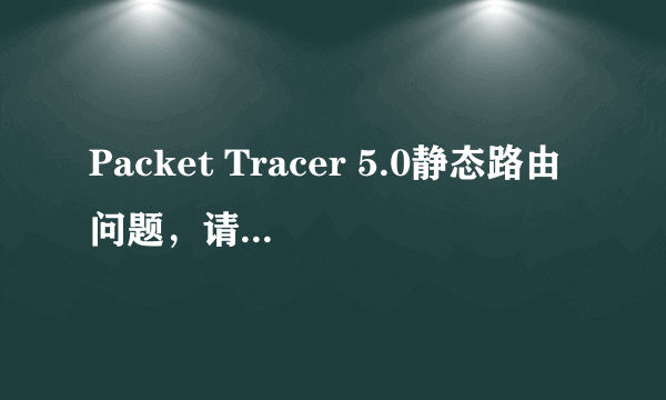 Packet Tracer 5.0静态路由问题，请各位高手帮忙指点一下