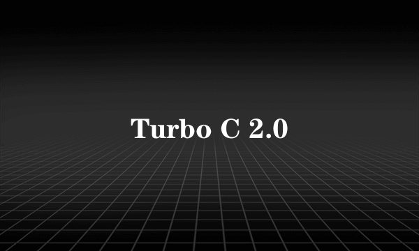 Turbo C 2.0