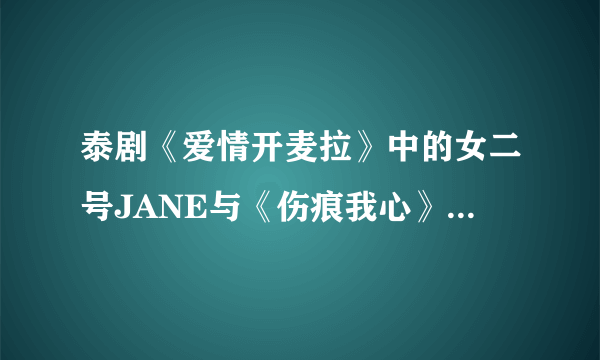 泰剧《爱情开麦拉》中的女二号JANE与《伤痕我心》里德女一号小敏是不是同一个演员啊