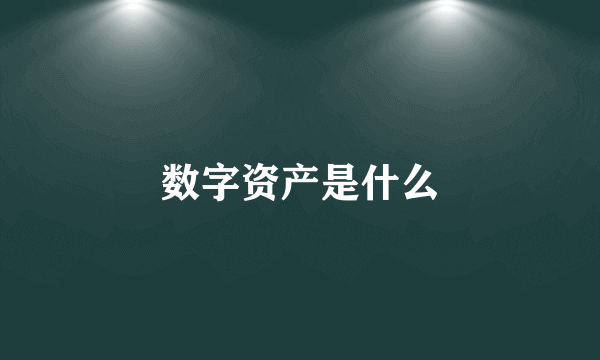 数字资产是什么