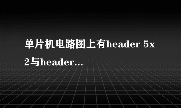 单片机电路图上有header 5x2与header 4是什么器件啊？