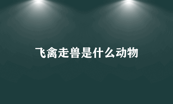 飞禽走兽是什么动物