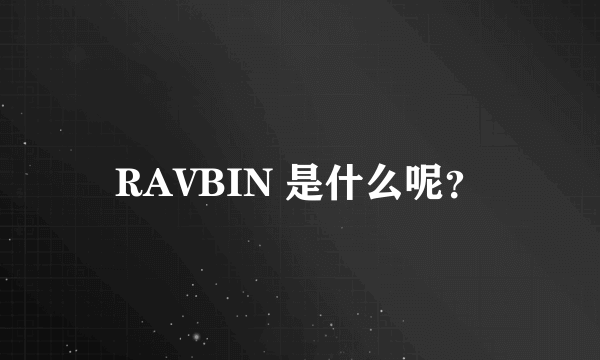 RAVBIN 是什么呢？