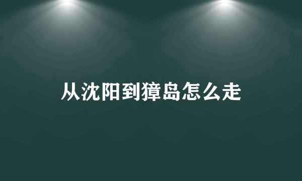 从沈阳到獐岛怎么走