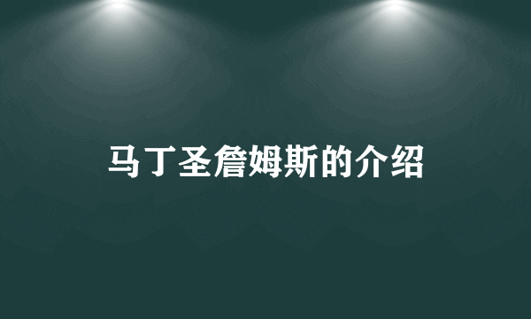 马丁圣詹姆斯的介绍