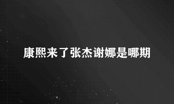 康熙来了张杰谢娜是哪期