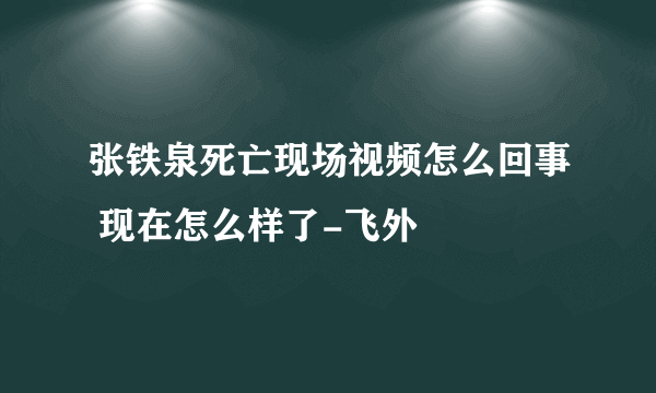 张铁泉死亡现场视频怎么回事 现在怎么样了-飞外