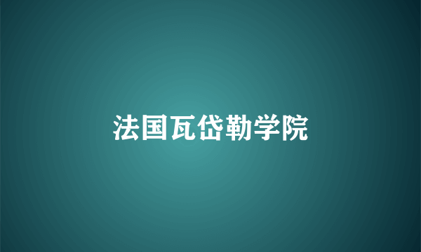 法国瓦岱勒学院