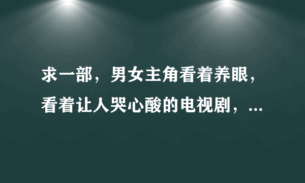 求一部，男女主角看着养眼，看着让人哭心酸的电视剧，最好是韩剧