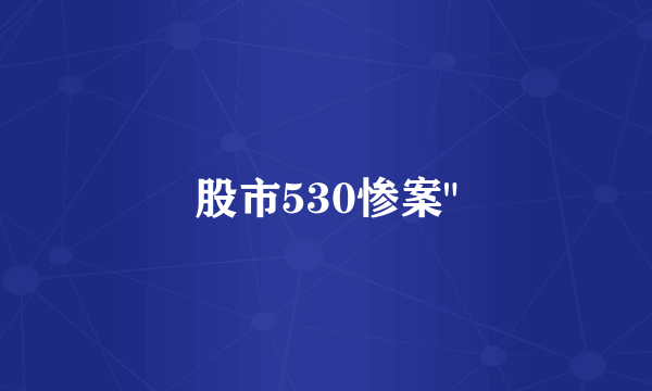 股市530惨案