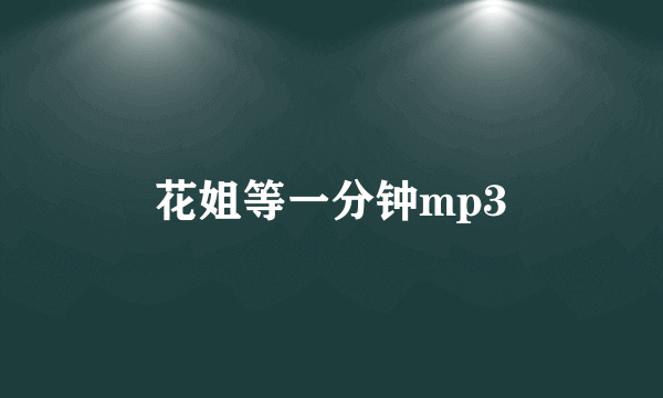 花姐等一分钟mp3