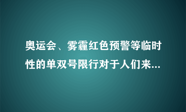 奥运会、雾霾红色预警等临时性的单双号限行对于人们来说并不陌生,但能否在供暖季实行常态化的单双号限行确实需要深入论证。这种涉及群众财产使用权益和出行权利的重大公共决策,先要做好“不可行性研究”。对各地政府部门而言,凡属事关公共利益的重大民生决策,不仅要做“可行性研究”,更不能忽略独立的“不可行性研究”。政府重视“不可行性研究”旨在(  )