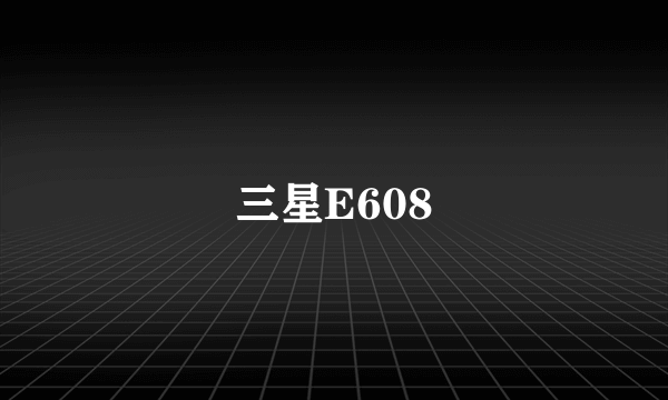 三星E608