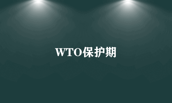 WTO保护期