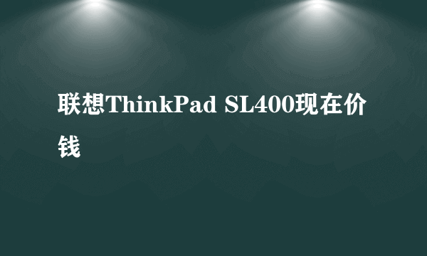 联想ThinkPad SL400现在价钱