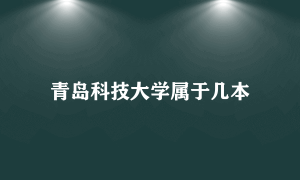 青岛科技大学属于几本