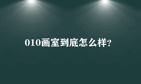 010画室到底怎么样？