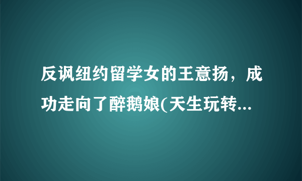 反讽纽约留学女的王意扬，成功走向了醉鹅娘(天生玩转自媒体)(3)