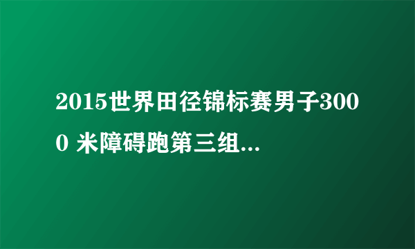 2015世界田径锦标赛男子3000 米障碍跑第三组运动员名单