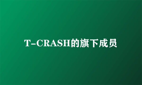 T-CRASH的旗下成员