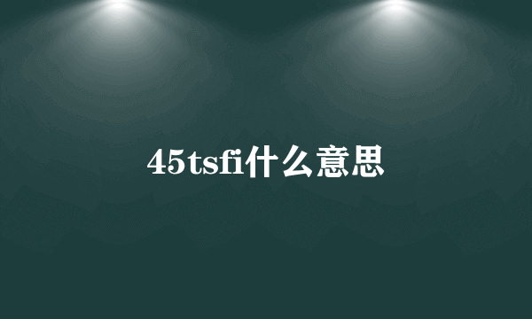 45tsfi什么意思