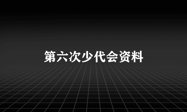 第六次少代会资料