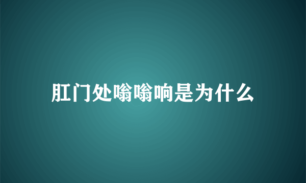 肛门处嗡嗡响是为什么