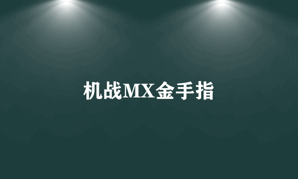 机战MX金手指