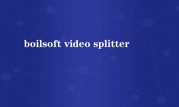 boilsoft video splitter