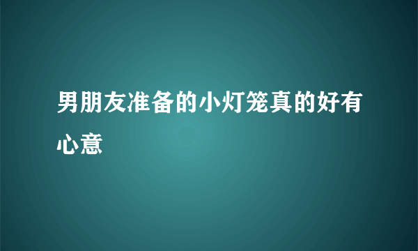 男朋友准备的小灯笼真的好有心意