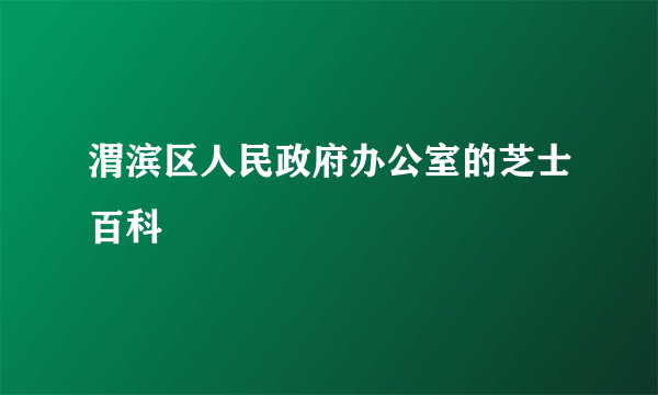 渭滨区人民政府办公室的芝士百科