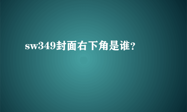 sw349封面右下角是谁？