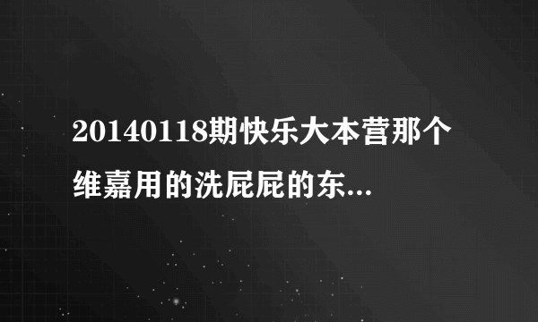 20140118期快乐大本营那个维嘉用的洗屁屁的东西在哪能买到？