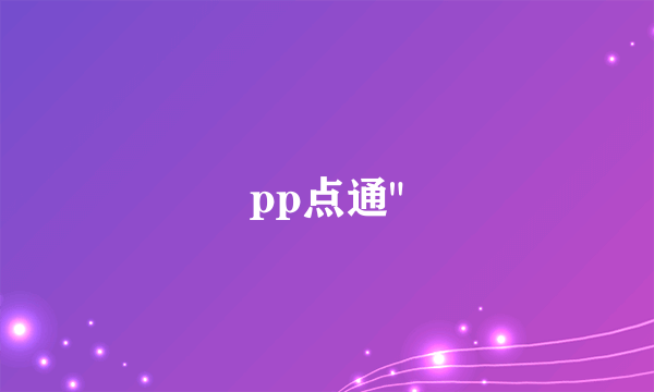 pp点通