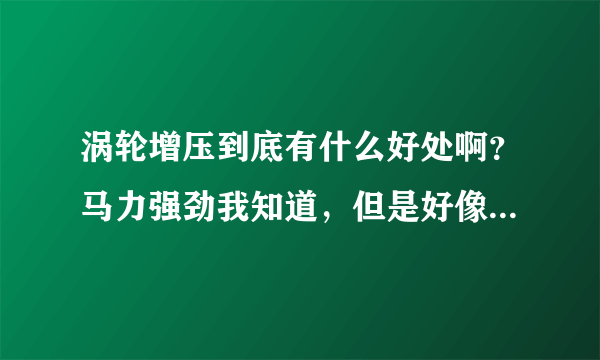 涡轮增压到底有什么好处啊？马力强劲我知道，但是好像他更加废油吧。2。3升和1。8T到底哪个省油些呢