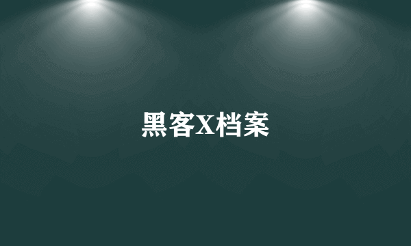 黑客X档案