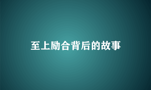 至上励合背后的故事