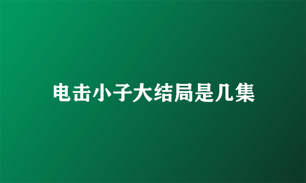 电击小子大结局是几集